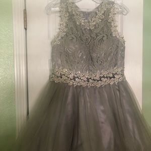 Homecoming dress with details on top